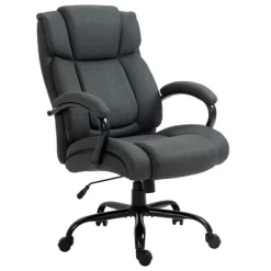Vinsetto High Back Big And Tall Executive Office Chair 484lbs With Wide Seat Computer Desk Chair With Linen Fabric Swivel Wheels Charcoal Gray 11 Vinsetto High Back Big And Tall Executive Office Chair 484lbs With Wide Seat Computer Desk Chair With Linen Fabric Swivel Wheels Charcoal Gray -Furniture Specialty Store GUEST 6ea43b53 c37c 4f1a 9b39 a230cd760350