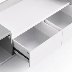 Modern TV Stand For 70" TV With Large Storage And Magnetic Doors, White - ModernLuxe -Furniture Specialty Store GUEST 6ed69fa6 6fae 4c64 8ae2 98e7d9a54a1f