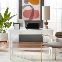 Mid-Century Modern Desk White - Buylateral