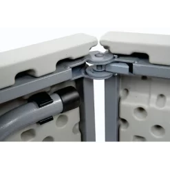 3pc Folding Table And Bench Set Light Gray - OSP Home Furnishings 12 3pc Folding Table And Bench Set Light Gray - OSP Home Furnishings -Furniture Specialty Store GUEST 6f7a0f3b 24ba 4dc7 ae5a 29d5eccce4ad