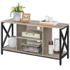 Yaheetech 47inch TV Stand 47-Inch Wide TV Console Table, Gray