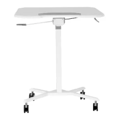 Sit To Stand Mobile Laptop Computer Stand With Height Adjustable White - Techni Mobili -Furniture Specialty Store GUEST 7029abd4 687d 4892 ad9a 16ced113ce42