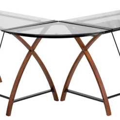 Glass L-Shape Desk With Pull-Out Keyboard Tray - Flash Furniture 10 Glass L-Shape Desk With Pull-Out Keyboard Tray - Flash Furniture -Furniture Specialty Store GUEST 70324cd4 c1df 412c 9ad2 e97849140e9d