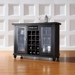 Cambridge Sliding Top Bar Wood/Black - Crosley -Furniture Specialty Store GUEST 7043fbef 3e35 4336 9c8e 9a77f946786a