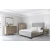 6pc Aurora Mid-Century Gray Bedroom Set With Upholstered Bed - Abbyson Living -Furniture Specialty Store GUEST 704a37b5 23fb 4839 9342 5a11d0bd9952