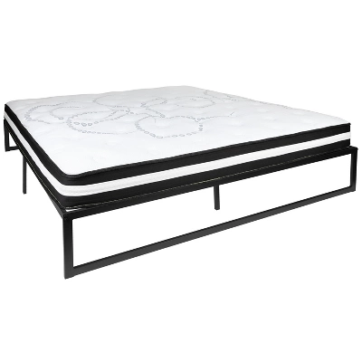 Emma And Oliver 14" Platform Bed Frame & 10" Mattress In A Box - No Box Spring Required 15 Emma And Oliver 14" Platform Bed Frame & 10" Mattress In A Box - No Box Spring Required - Image 13