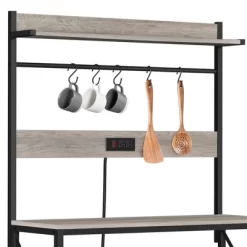 Yaheetech 63″ H Kitchen Baker’s Racks With 2 AC Outlets, 4-Tier Microwave Oven Stand -Furniture Specialty Store GUEST 715ced1f 3b3a 46fb acc4 d9ef17557573