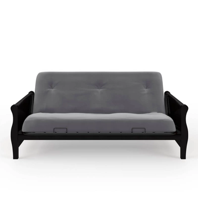 Full Chester Wood Arm Futon Frame With 8" Polyester Mattress - Room & Joy 17 Full Chester Wood Arm Futon Frame With 8" Polyester Mattress - Room & Joy - Image 15