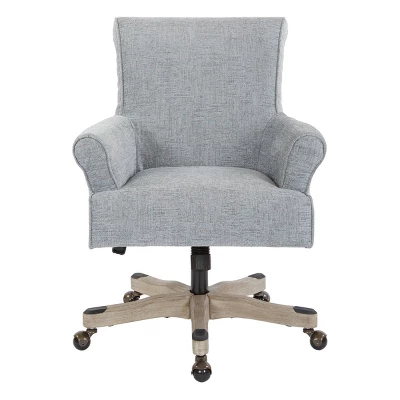 Megan Office Chair With Gray Wash Wood - OSP Home Furnishings 3 Megan Office Chair With Gray Wash Wood - OSP Home Furnishings