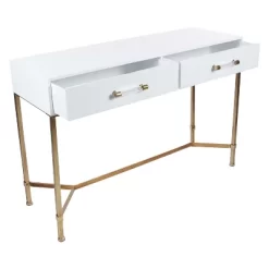 Metal And Wood Rectangular Console Table Olivia & May -Furniture Specialty Store GUEST 72574435 445b 454c b22c 690638bc5521