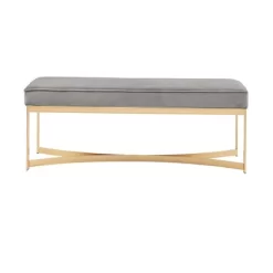 Secor Upholstered Accent Bench With Metal Base - Martha Stewart -Furniture Specialty Store GUEST 72f34104 5079 449f 8053 63def03e4b60