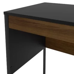 Mallorca Desk Black/Dark Brown - Polifurniture