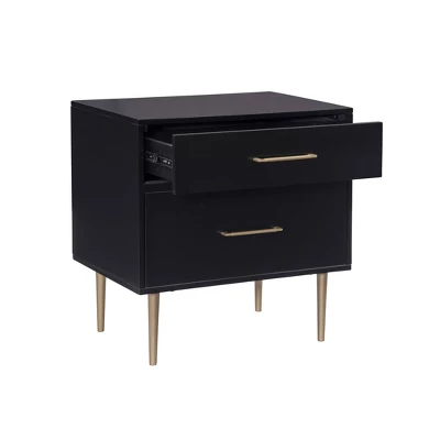 Gloria 2 Drawer Nightstand - Linon 5 Gloria 2 Drawer Nightstand - Linon - Image 3