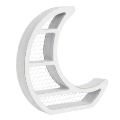 Farmlyn Creek Small Wooden Crescent Moon Wall Shelf For Crystals & Essential Oils, Rustic Home Wall Decor For Nursery, White, 10.7 X 11.2 X 2 In -Furniture Specialty Store GUEST 739df972 b8c0 441a 9ca0 ad858c74e2cf