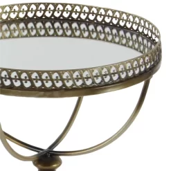 Metal And Glass Round Pedestal Table Gold - Olivia & May 25 Metal And Glass Round Pedestal Table Gold - Olivia & May -Furniture Specialty Store GUEST 73a2d238 ce26 48b5 8dc3 93e4aa707afb