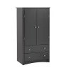 Clothing Armoire Black - Prepac -Furniture Specialty Store GUEST 73a40df5 5c82 4b0b 8f77 a13a54ff6fe2