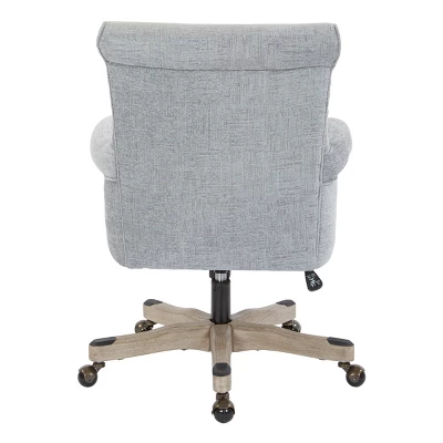 Megan Office Chair With Gray Wash Wood - OSP Home Furnishings 6 Megan Office Chair With Gray Wash Wood - OSP Home Furnishings - Image 4