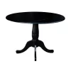 Davidson Round Dual Drop Leaf Pedestal Table Black - International Concepts -Furniture Specialty Store GUEST 74cea90b 4a6b 4117 b4dd b97f517c37f6