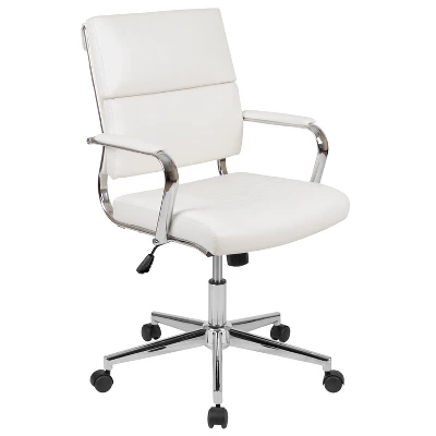 Emma And Oliver Mid-Back LeatherSoft Contemporary Panel Executive Swivel Office Chair 16 Emma And Oliver Mid-Back LeatherSoft Contemporary Panel Executive Swivel Office Chair - Image 14
