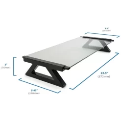Mount-It! USB Monitor Stand And Laptop Stand | Glass Desk Riser With 3 USB Hub Ports | 20 Lbs. Weight Capacity -Furniture Specialty Store GUEST 7638cfbb 3327 4557 9b15 33a478946770