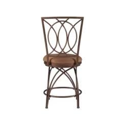 24.5" Dana Big & Tall Metal Crossed Legs Counter Height Barstool Bronze - Powell Company -Furniture Specialty Store GUEST 781d303c b923 4852 88b8 2e09be997c8e