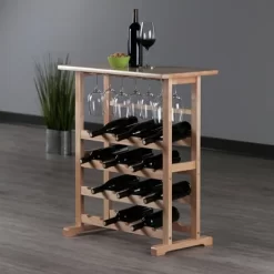 24-Bottle Wine Rack Wood/Beechwood - Winsome -Furniture Specialty Store GUEST 7868c911 0e2d 4f45 8703 a5f50ff5c98e