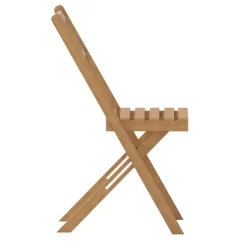 Emma And Oliver Set Of 2 All Natural Weather Resistant Acacia Wood Folding Patio Bistro Chairs In A Natural Finish With Protective Teak Oil Layer -Furniture Specialty Store GUEST 786eedad 4b06 40d7 8976 3d898542da01