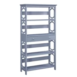 59.75" Omega 5 Tier Bookcase With Drawer - Breighton Home -Furniture Specialty Store GUEST 78b8d2fb 07fa 4b73 97c0 50eebd2f2675