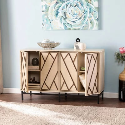 Maisas Art Deco Buffet Antique Cream/Black - Aiden Lane 4 Maisas Art Deco Buffet Antique Cream/Black - Aiden Lane - Image 2