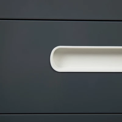 Emma And Oliver Ergonomic 3-Drawer Mobile Locking Filing Cabinet Storage Organizer 5 Emma And Oliver Ergonomic 3-Drawer Mobile Locking Filing Cabinet Storage Organizer - Image 3