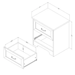 Prairie 2 Drawer Nightstand - South Shore -Furniture Specialty Store GUEST 7bbc433f ab6b 4d6e 9c75 02d378c1dd9a