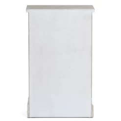 LuxenHome White And Natural Wood 2-Door Wine Cabinet -Furniture Specialty Store GUEST 7bff87e8 df31 4209 89bd 79ad0b35b1a2