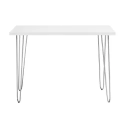 Gibby Modern Glam Hairpin Leg Writing Desk Faux White Marble - Saracina Home 13 Gibby Modern Glam Hairpin Leg Writing Desk Faux White Marble - Saracina Home -Furniture Specialty Store GUEST 7c5cd6bc 5520 491b 9292 241e79538c99