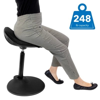Mount-It! Ergonomic Sit Stand Stool, Leaning Chair For Standing Desk, Height Adjustable Up To 34. 6" 8 Mount-It! Ergonomic Sit Stand Stool, Leaning Chair For Standing Desk, Height Adjustable Up To 34. 6" - Image 6