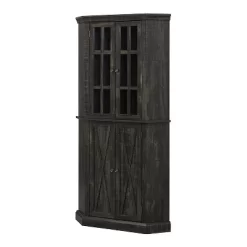 Home Source Enclosed Charcoal Corner Cabinet -Furniture Specialty Store GUEST 7d95051f c3b2 4dc2 807e 3872448dfe85