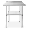 GRIDMANN Stainless Steel Tables With Backsplash And Undershelf, NSF Commercial Kitchen Work & Prep Tables For Restaurant And Home -Furniture Specialty Store GUEST 7de6b7a3 a15b 4b75 b154 ffc5ccd41389