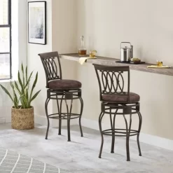 32" Montello Swivel Barstool Bronze/Brown - Hillsdale Furniture -Furniture Specialty Store GUEST 7ec3ec5f 0364 4136 b5a7 d5305e81cc27