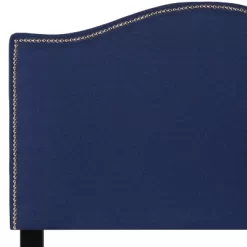 Emma And Oliver Upholstered Twin Size Headboard With Nailtrim In Navy Fabric -Furniture Specialty Store GUEST 7ed1957d 9031 45bd be5b 2c271478dc01