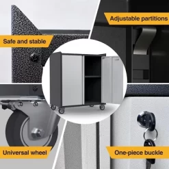 AOBABO Steel Wheeled Lockable Tool Box Supply Cabinet Organizer With Adjustable Storage Shelves For Homes, Offices, And Garages -Furniture Specialty Store GUEST 7fdab844 4546 4239 b981 c1dd6a3c2a07
