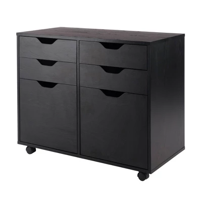 Halifax 2 Sections Mobile Storage Cabinet - Winsome 10 Halifax 2 Sections Mobile Storage Cabinet - Winsome - Image 8