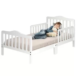 Costway Kids Toddler Wood Bed Bedroom Furniture W/ Guardrails Black/Brown/Grey/White 27 Costway Kids Toddler Wood Bed Bedroom Furniture W/ Guardrails Black/Brown/Grey/White -Furniture Specialty Store GUEST 8111e6ab b0e8 46c6 b344 384893fc60ea