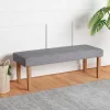 Linen Bench Gray - Boss Office Products