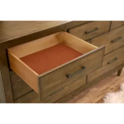 6pc Aurora Mid-Century Brown Bedroom Set With Upholstered Bed - Abbyson Living -Furniture Specialty Store GUEST 8194a5e8 1c9c 42a3 991f 4114fd7d3c88