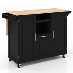 Costway Rolling Kitchen Island Utility Serving Cart With Drop Leaf Wine Rack Drawer -Furniture Specialty Store GUEST 829349cc 9cd0 4ab8 af86 6e275f52371e
