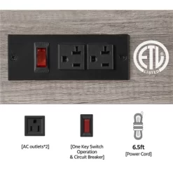 Yaheetech 4-Tier 55" Kitchen Baker's Rack With Power Outlet -Furniture Specialty Store GUEST 82a94377 33ab 4ead a366 4fbcb8e19aa1