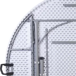 Flash Furniture 5.89-Foot Round Bi-Fold Granite White Plastic Banquet And Event Folding Table With Carrying Handle -Furniture Specialty Store GUEST 82b50346 bad2 41ac bcf1 25b6369b815b 1