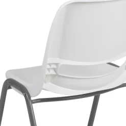 Emma And Oliver White Ergonomic Shell Student Stack Chair - Classroom Chair / Office Guest Chair -Furniture Specialty Store GUEST 8398d190 9f23 428d 8d2f 043a7f79c7ea