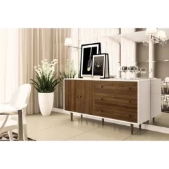 Pasadena Side Board White/Dark Brown - Polifurniture -Furniture Specialty Store GUEST 84a265a4 363d 41db a6f3 501299d9443c