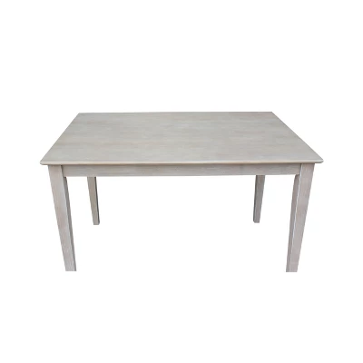 Solid Wood 30"X 48" Dining Table Weathered Gray - International Concepts 6 Solid Wood 30"X 48" Dining Table Weathered Gray - International Concepts - Image 4