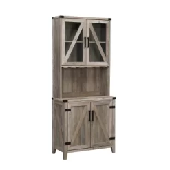 Wall Bar Cabinet With Glass Doors - Home Source -Furniture Specialty Store GUEST 881d4dc4 2736 4591 98bd b8aa00acef49